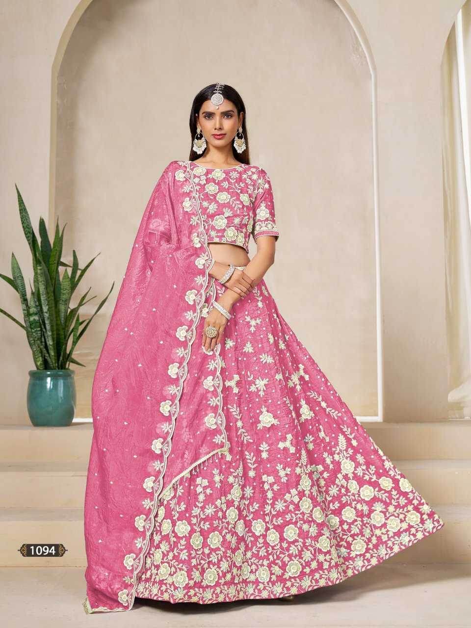 Organza Silk Traditional Lehenga - MYLUXURY LANE ENTERPRISE